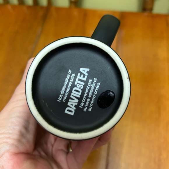 David's Tea Black and gold Let it Shine mug - Picture 3 of 3